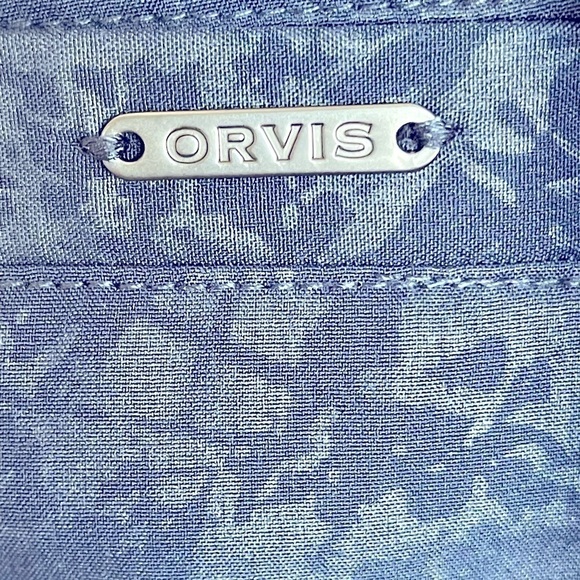 ORVIS DARK BLUE SHIMMERY SKORT WITH POCKETS GREAT CONDITION SIZE L - Picture 6 of 9